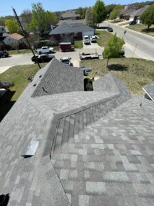 New replaced shingle roof